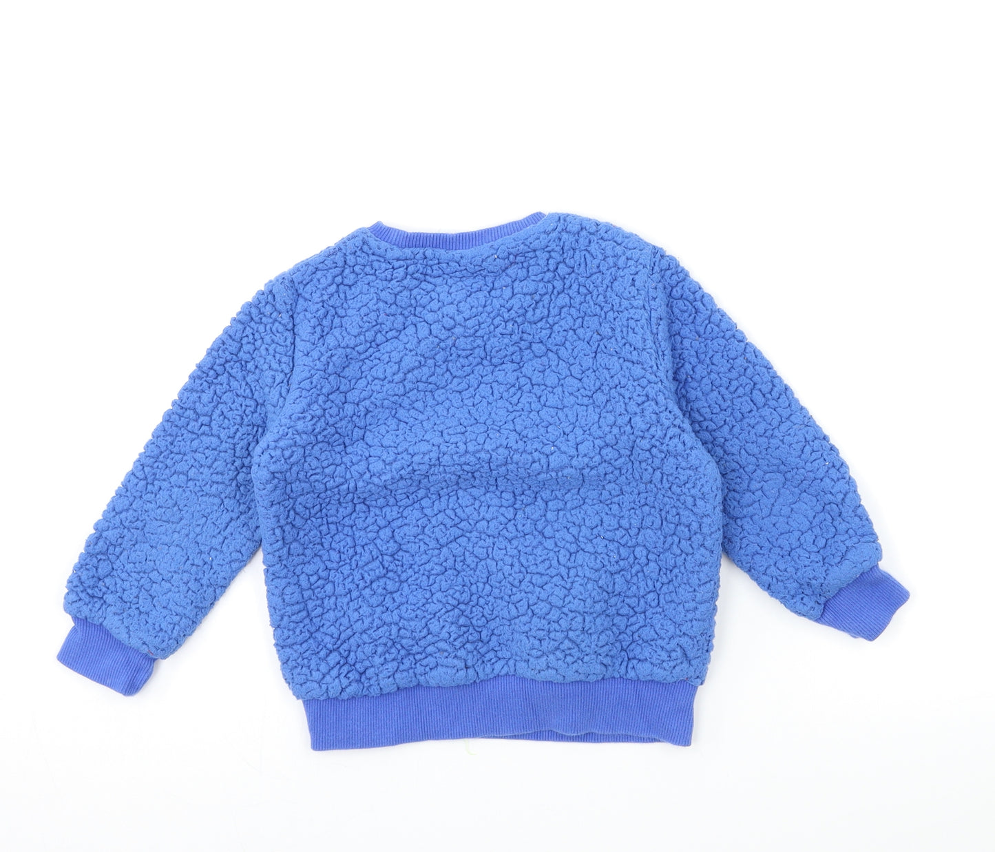 NEXT Boys Blue  Fleece Pullover Sweatshirt Size 3-4 Years