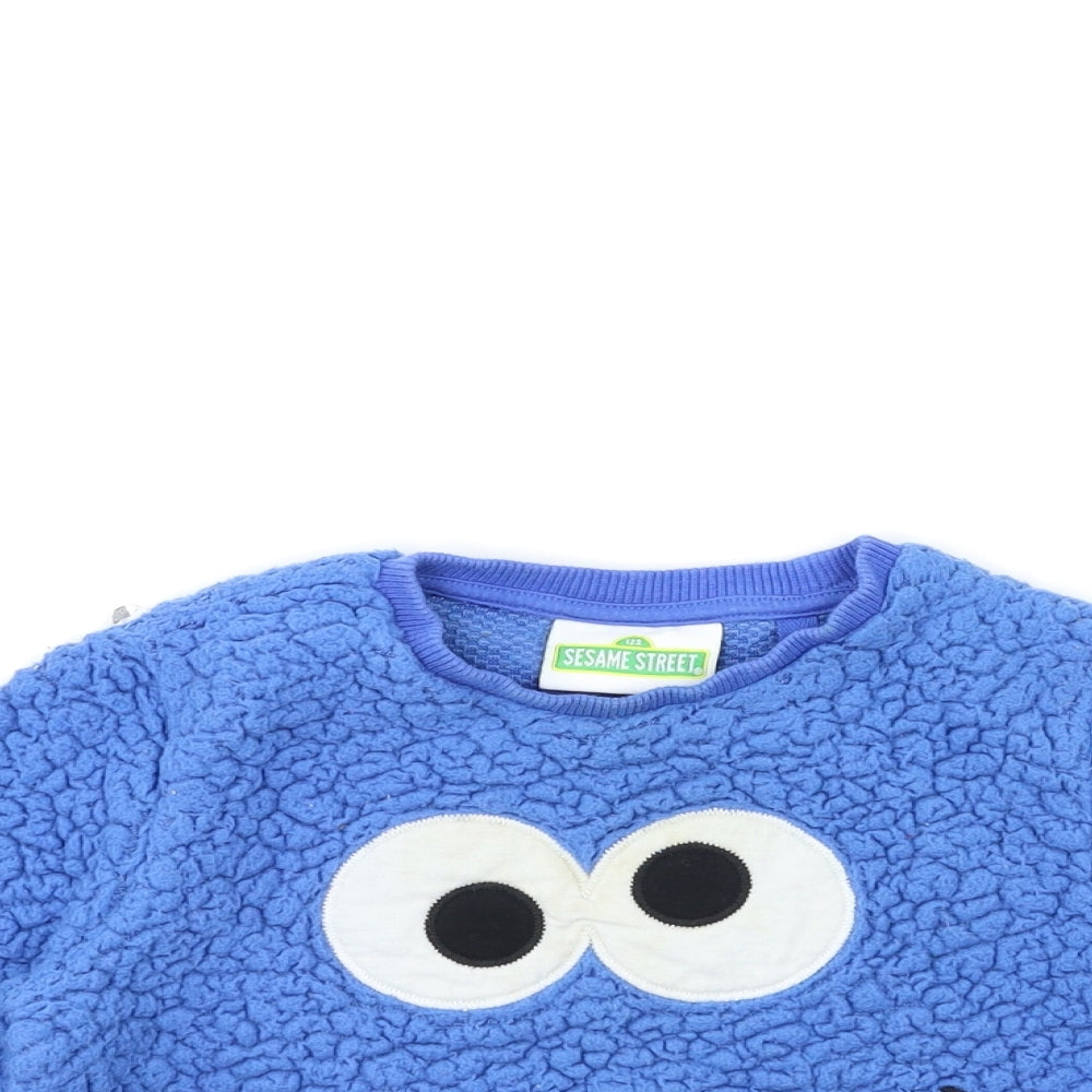 NEXT Boys Blue  Fleece Pullover Sweatshirt Size 3-4 Years