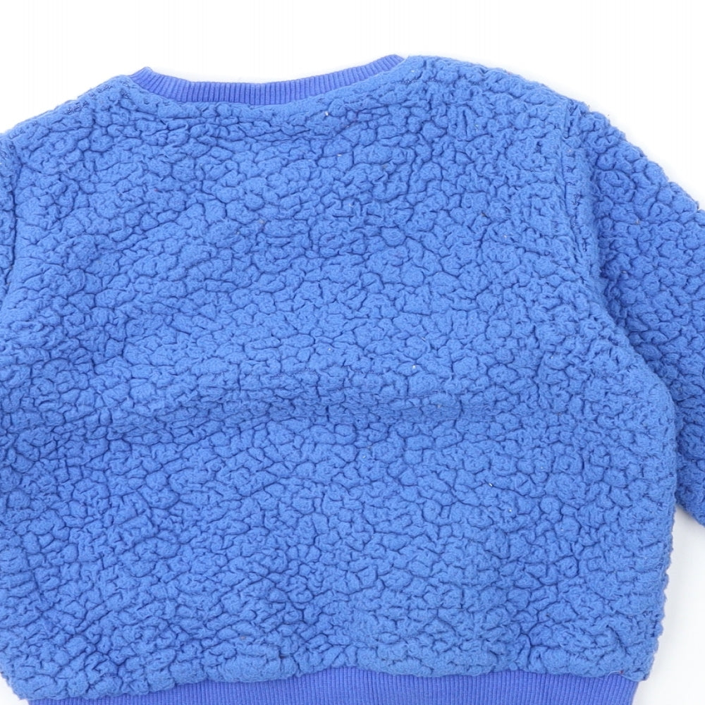 NEXT Boys Blue  Fleece Pullover Sweatshirt Size 3-4 Years