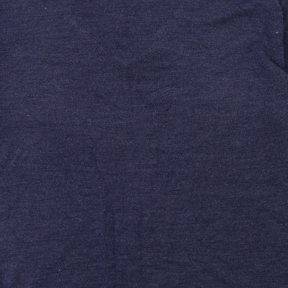 Easy Mens Blue  Knit Pullover Jumper Size M