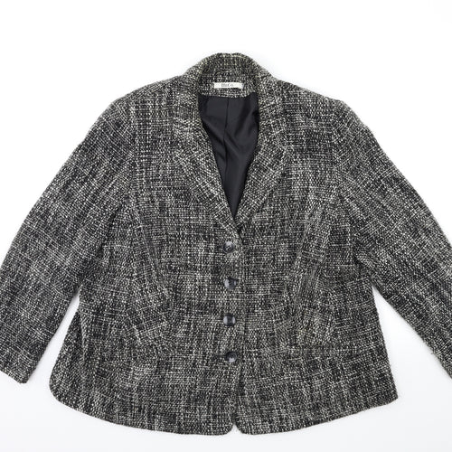 M&Co Womens Grey   Jacket Coat Size 24