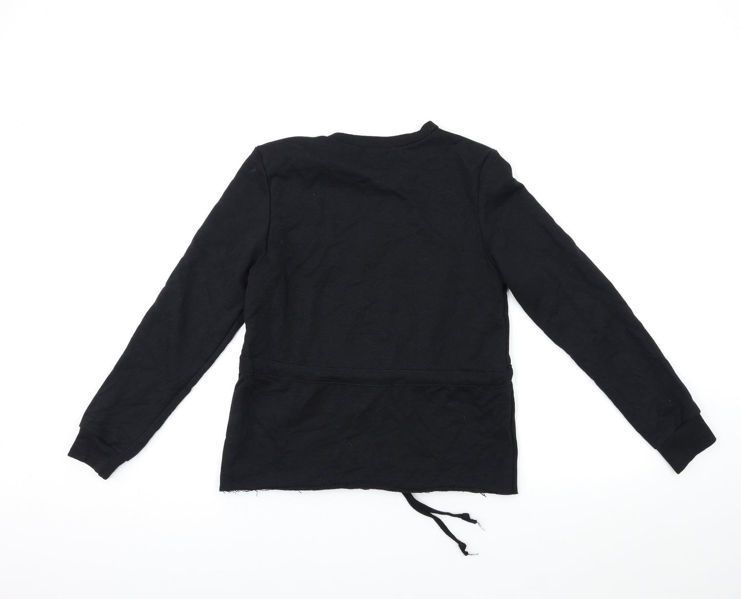 PRETTYLITTLETHING Womens Black   Pullover Sweatshirt Size 8