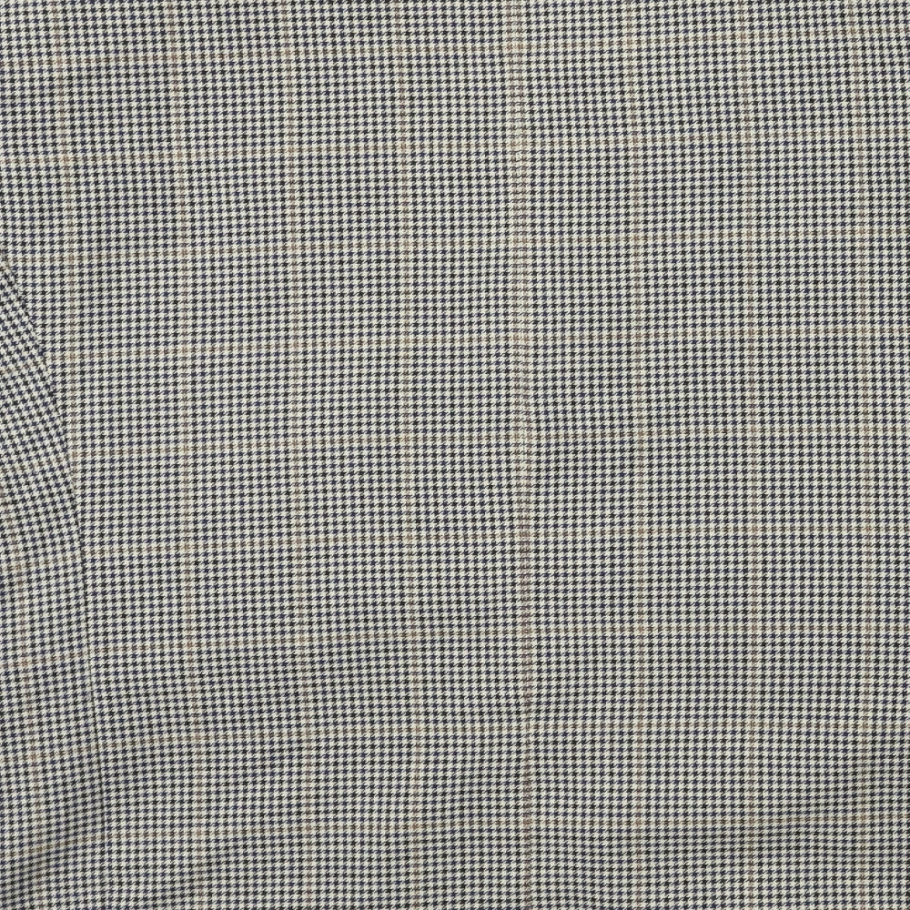 Preworn Mens Beige Check  Jacket Suit Jacket Size 40