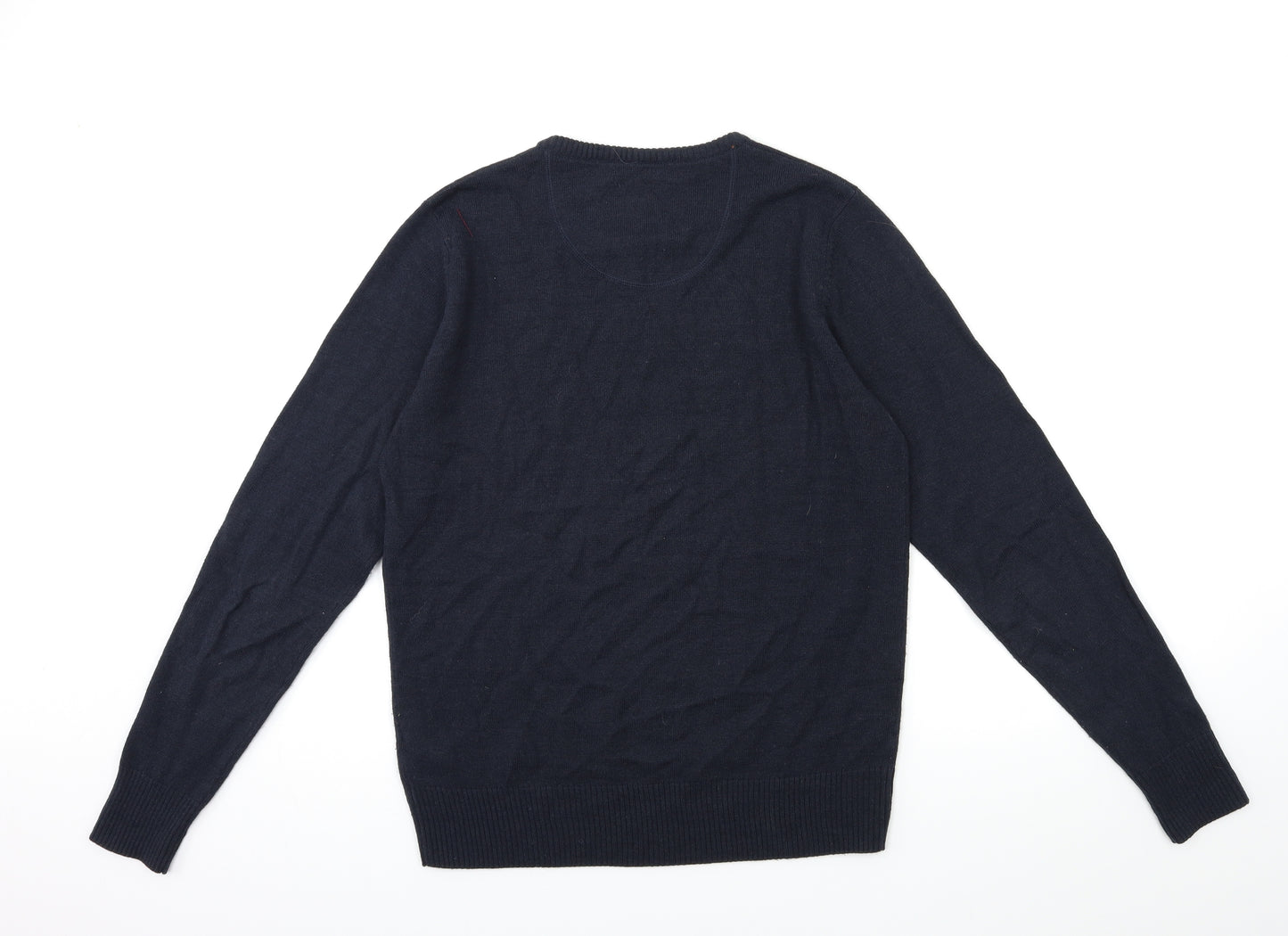 Dcode Mens Blue  Knit Pullover Jumper Size S