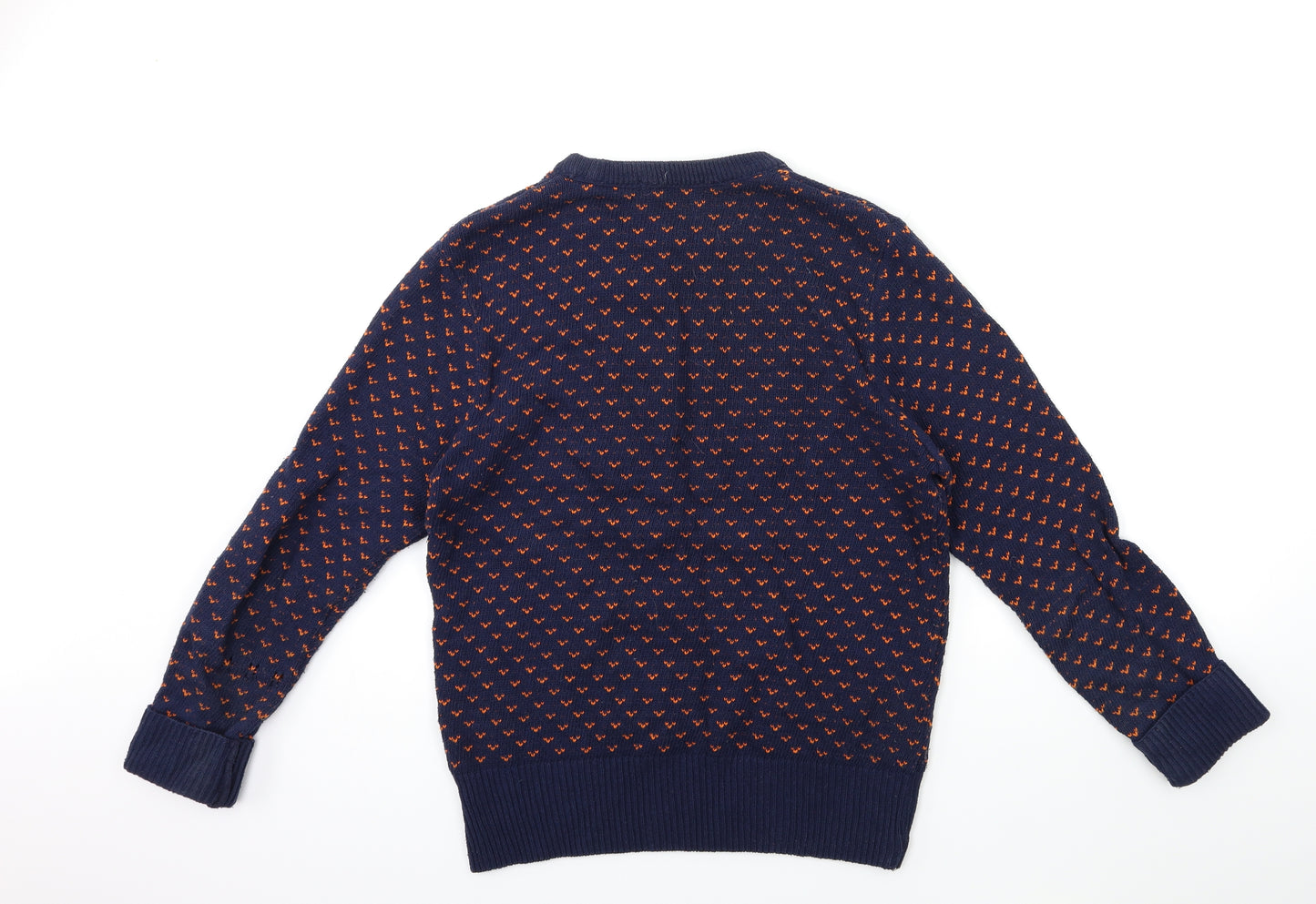 Barons Mens Blue  Knit Pullover Jumper Size M