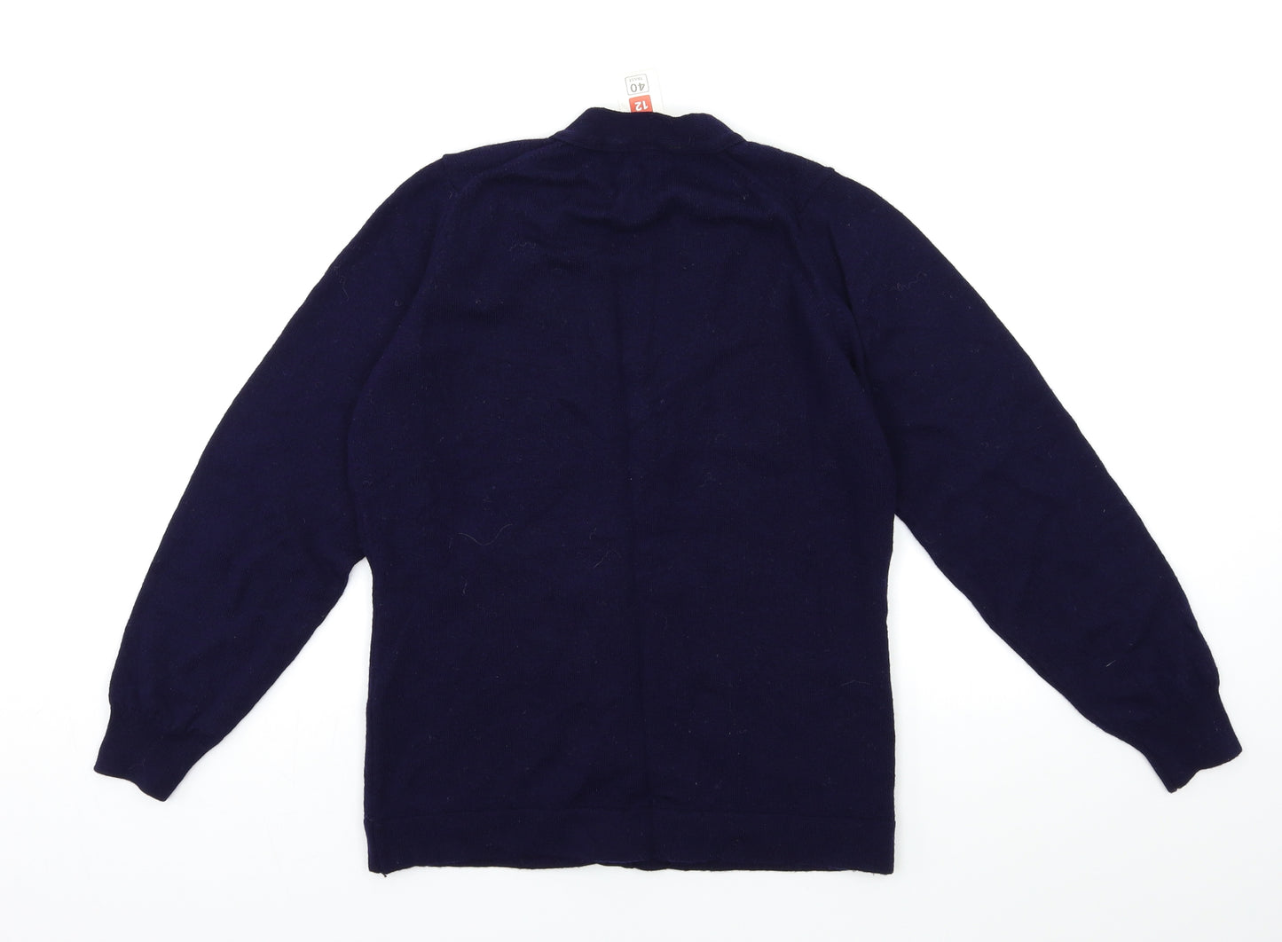 St michael Womens Blue  Knit Cardigan Jumper Size 12