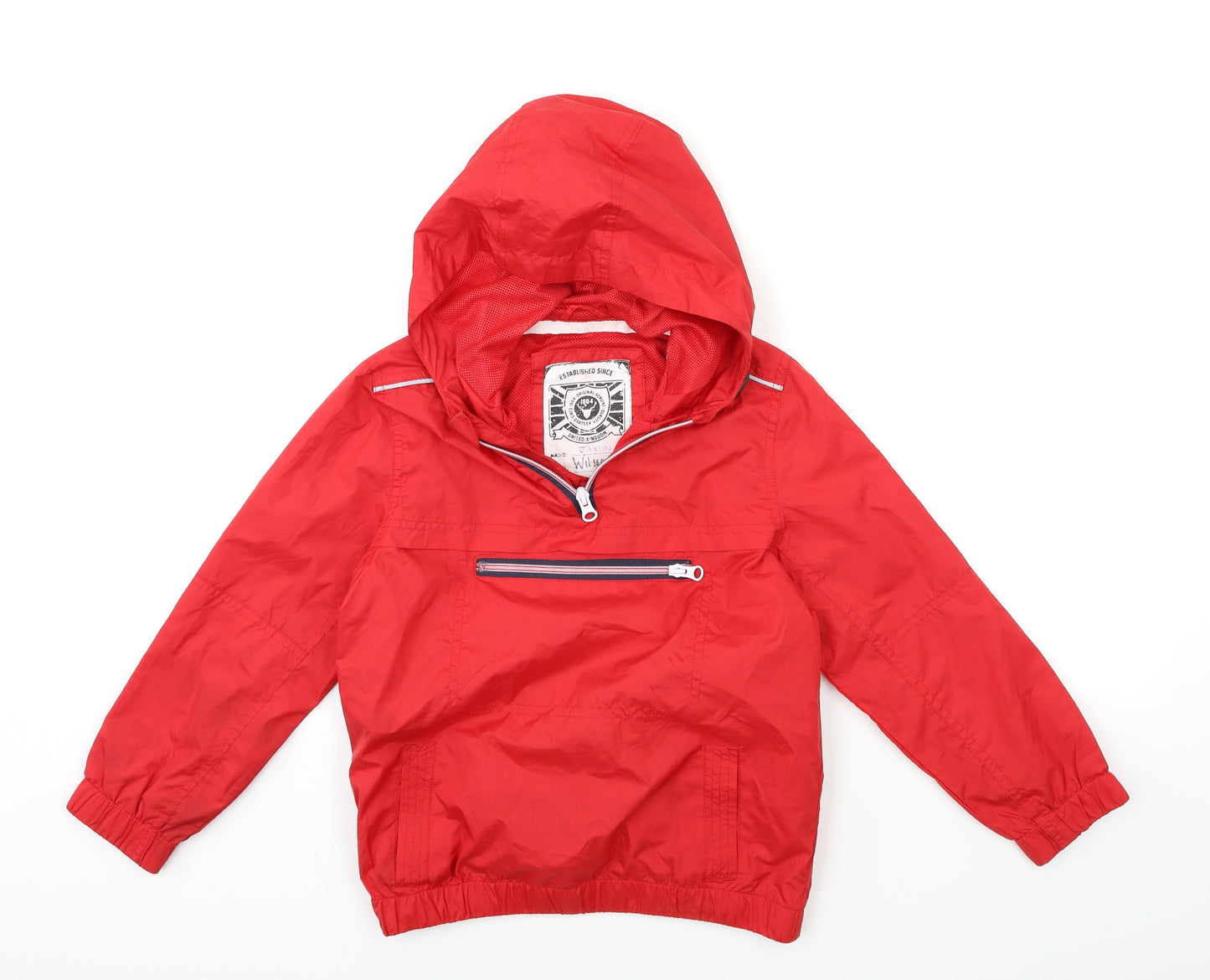 Marks and Spencer Boys Red   Rain Coat Coat Size 7-8 Years