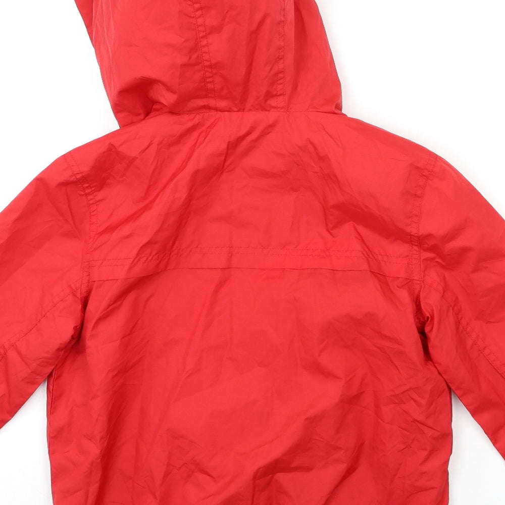 Marks and Spencer Boys Red   Rain Coat Coat Size 7-8 Years