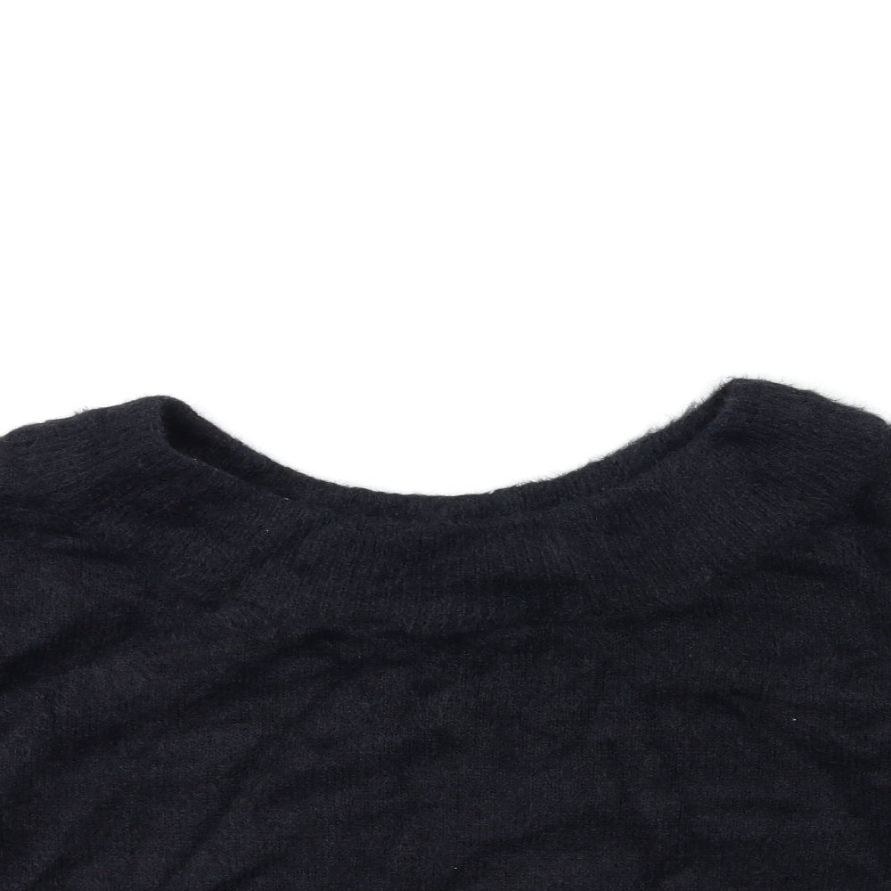 New Look Womens Black  Knit Pullover Jumper Size M