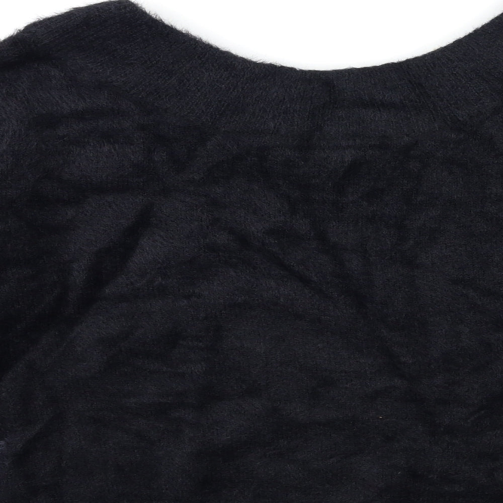 New Look Womens Black  Knit Pullover Jumper Size M