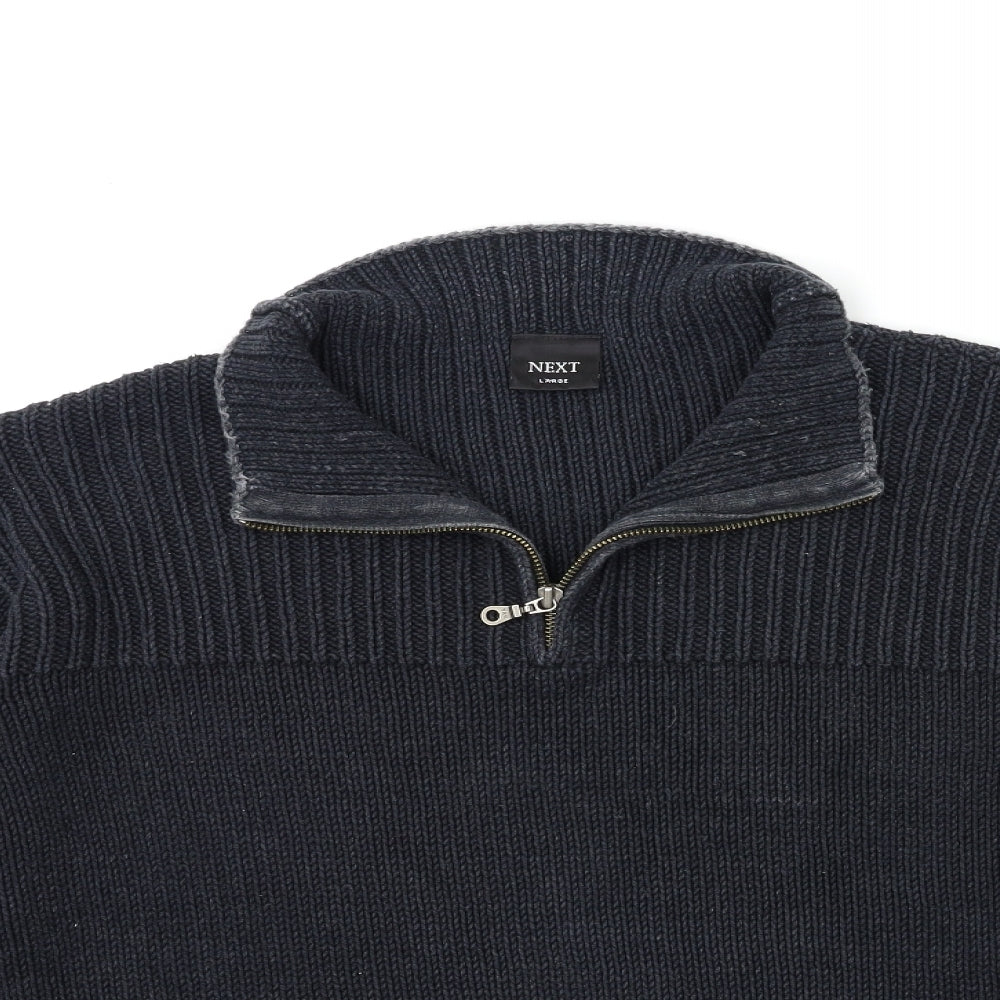 NEXT Mens Blue  Knit Pullover Jumper Size L
