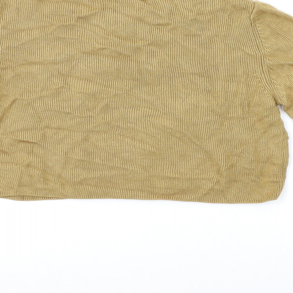 Topshop Womens Beige   Basic T-Shirt Size 12