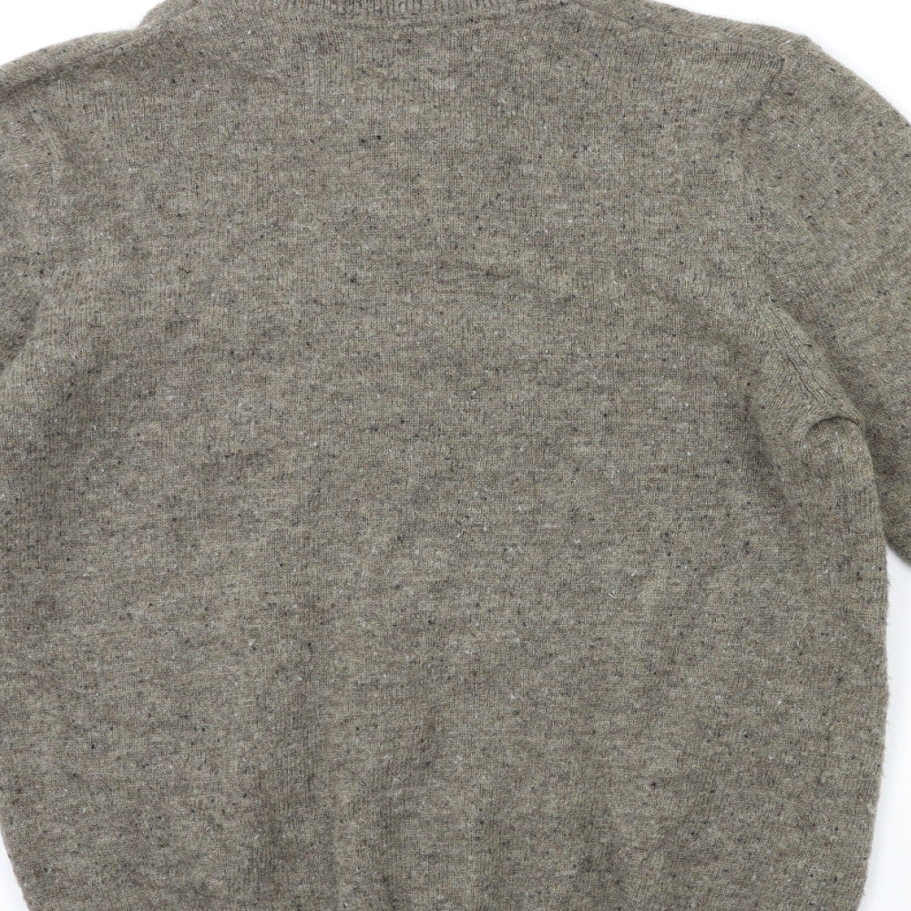 TU Mens Brown  Knit Pullover Jumper Size M
