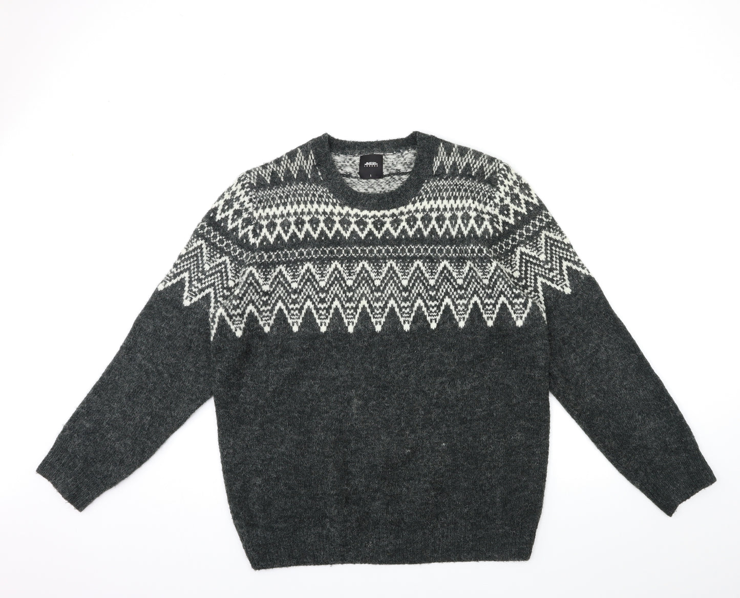 Burton Mens Black  Knit Pullover Jumper Size L