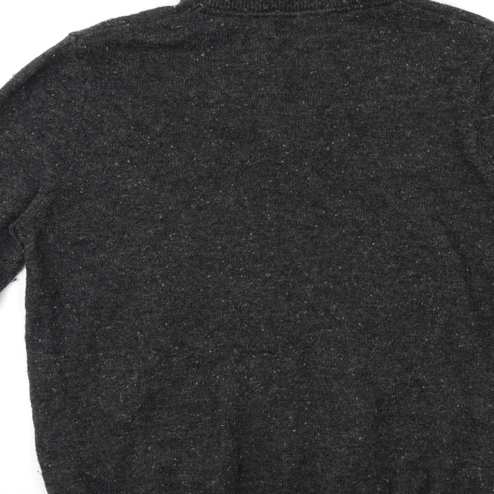 TU Mens Black  Knit Pullover Jumper Size M