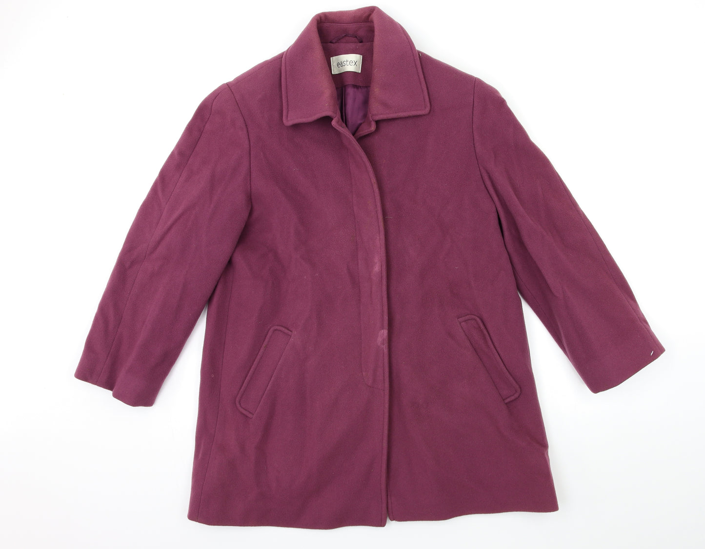 Eastex Womens Purple   Overcoat Coat Size 10