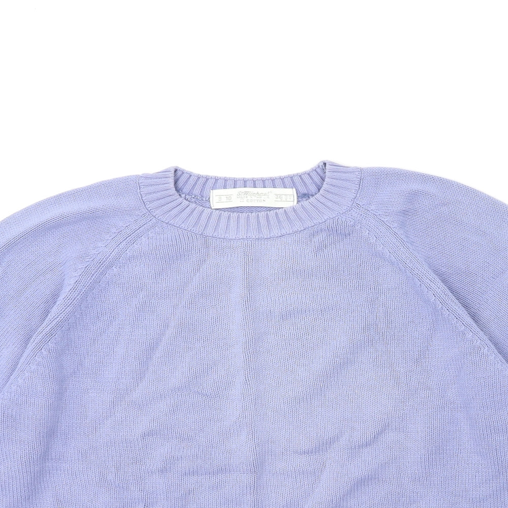 St michael Womens Purple  Knit Pullover Jumper Size 8