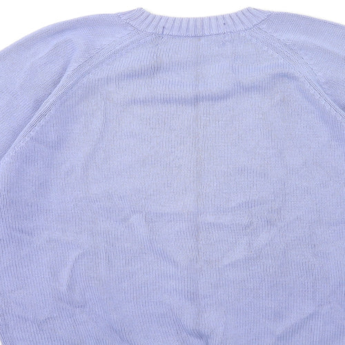 St michael Womens Purple  Knit Pullover Jumper Size 8