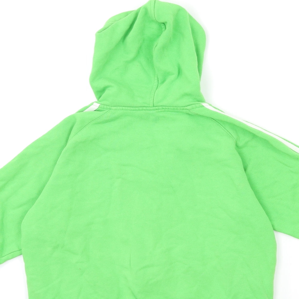 adidas Boys Green   Full Zip Hoodie Size 8-9 Years