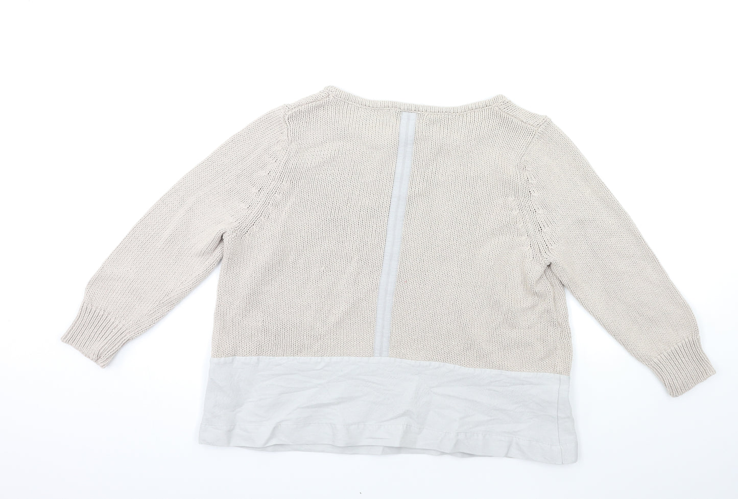 Mint Velvet Womens Grey  Knit Pullover Jumper Size 18