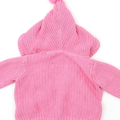 F&F Baby Pink  Knit Cardigan Jumper Size 3-6 Months