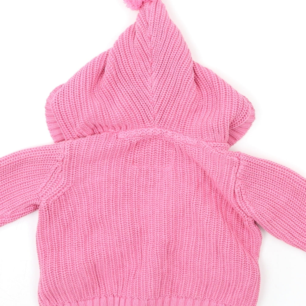 F&F Baby Pink  Knit Cardigan Jumper Size 3-6 Months