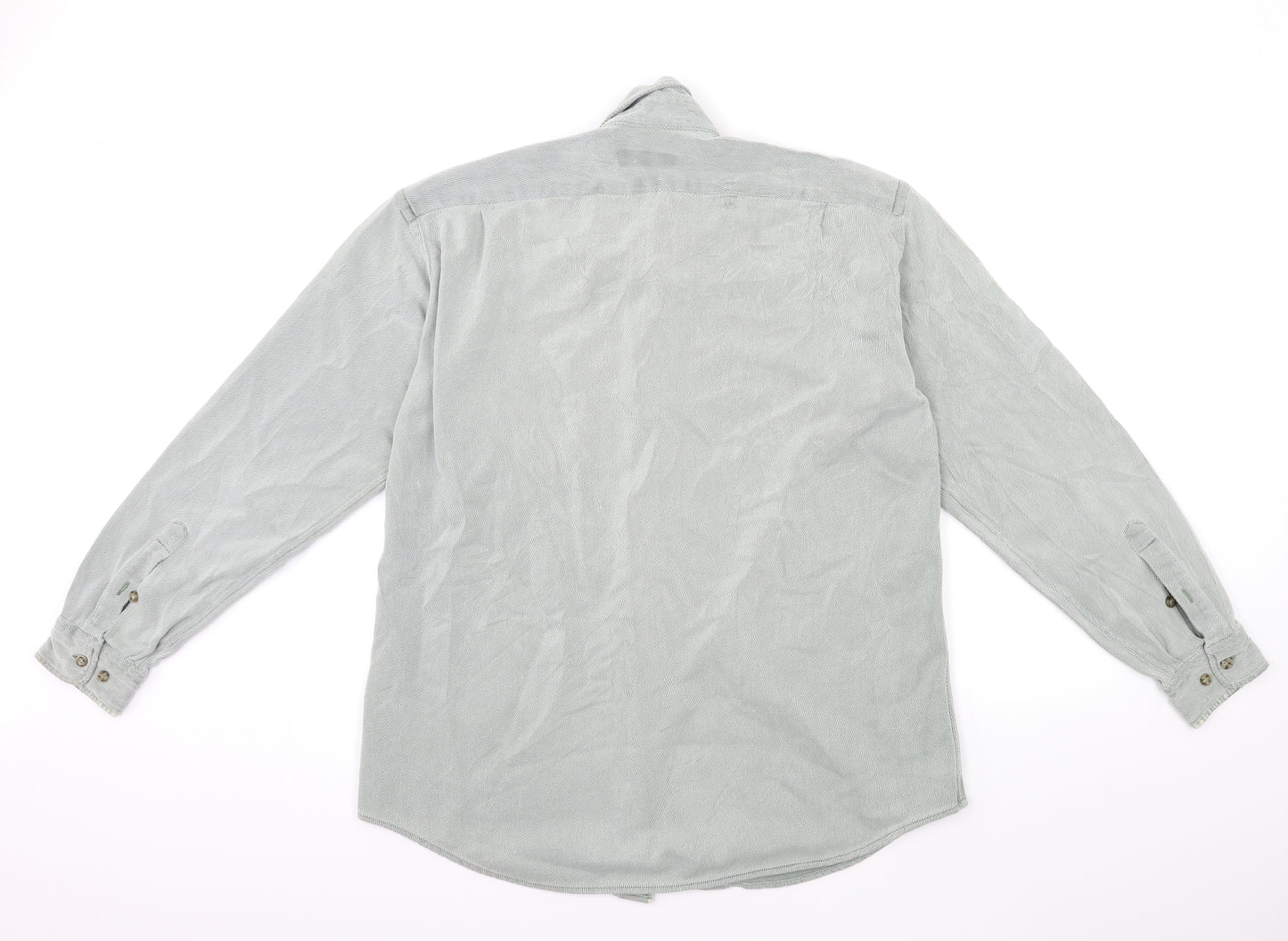 Jaeger Mens Green    Button-Up Size M