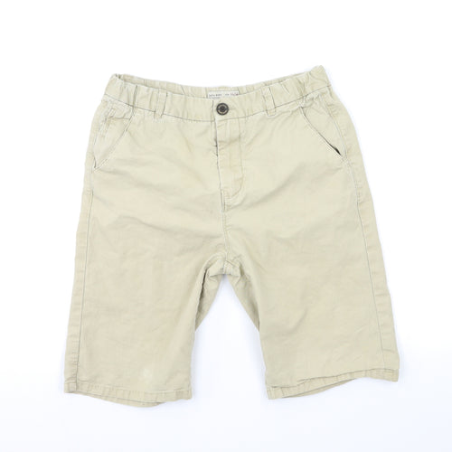Zara Boys Beige   Chino Shorts Size 11-12 Years