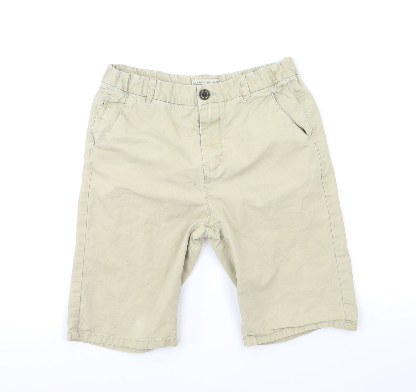 Zara Boys Beige   Chino Shorts Size 11-12 Years