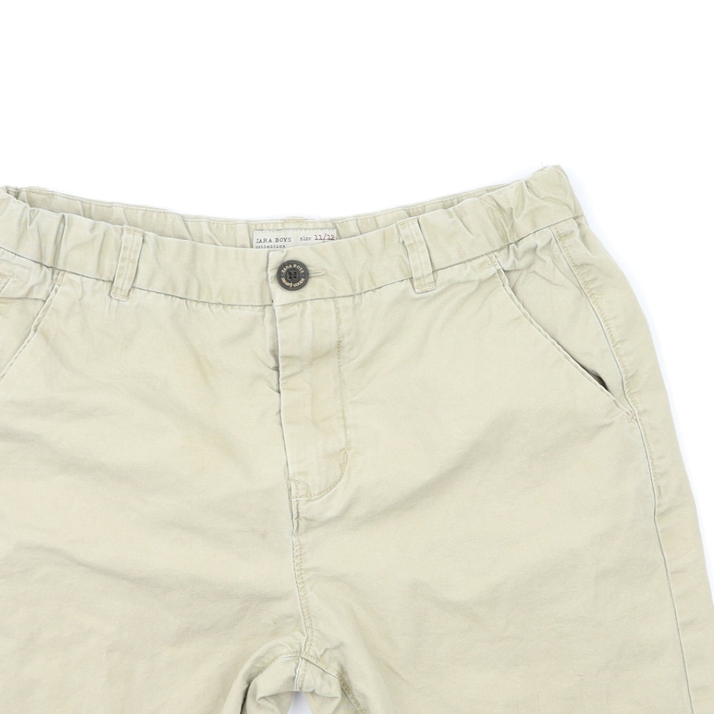Zara Boys Beige   Chino Shorts Size 11-12 Years