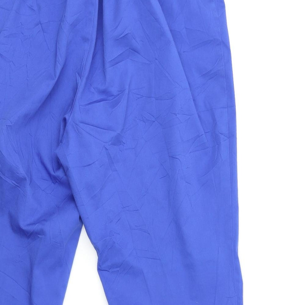Marks and Spencer Womens Blue   Cropped Trousers Size 34 in L22 in