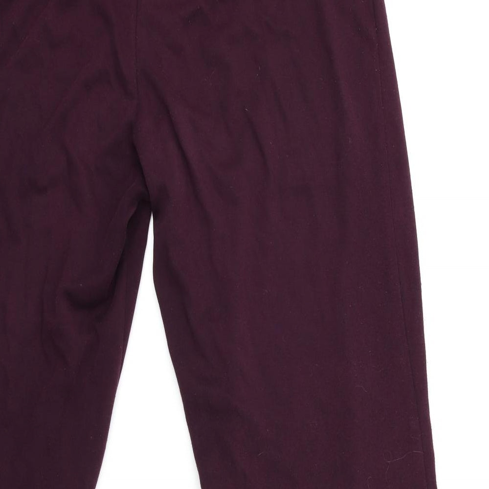 Marks and Spencer Womens Purple   Trousers  Size 16 L27 in