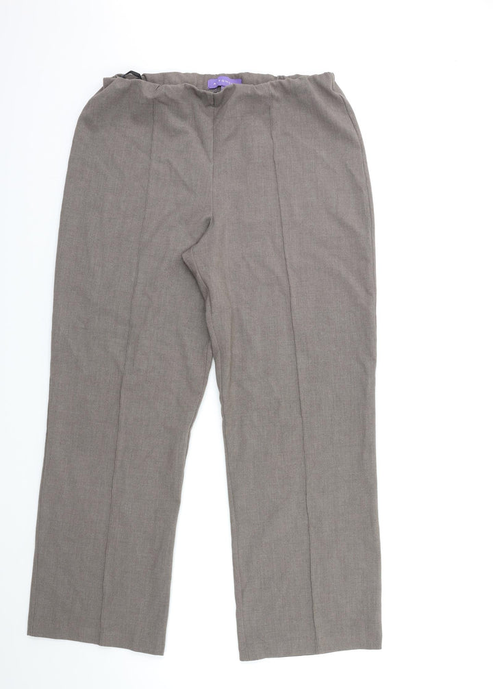 Autonomy Womens Grey Trousers Size 16 L27 in
