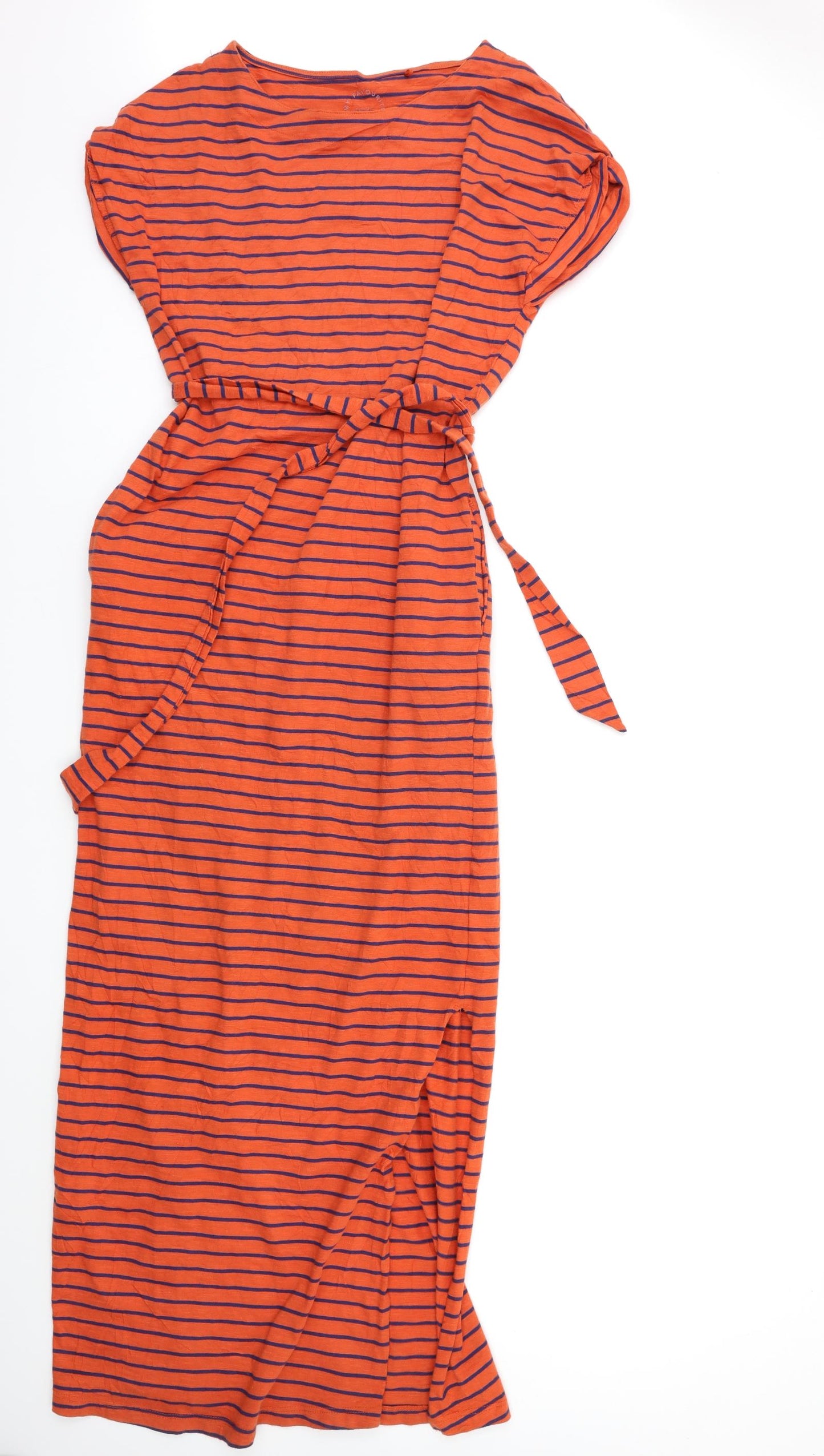 NEXT Womens Orange Striped  Maxi  Size 8