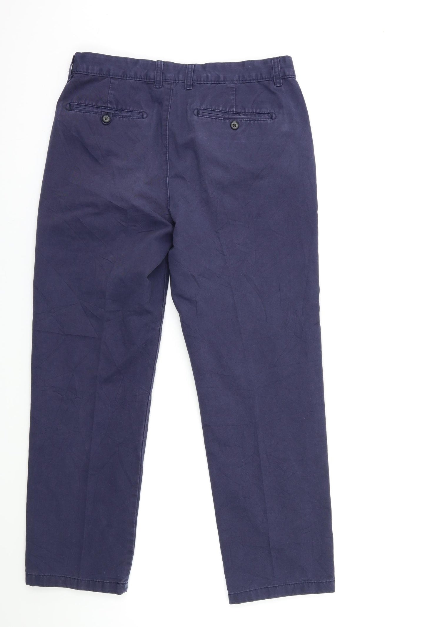TU Mens Blue   Chino Trousers Size 32 in L30 in