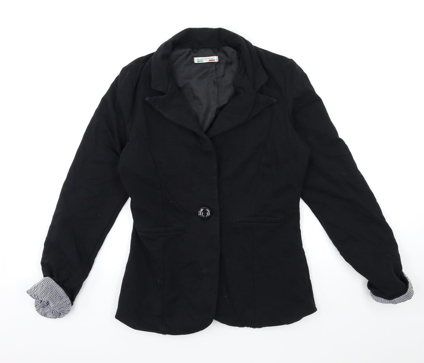 Preworn Womens Black   Jacket Blazer Size 8