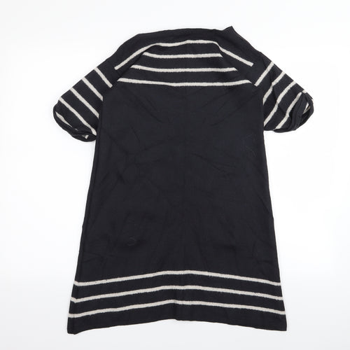 Jigsaw Womens Grey Striped  T-Shirt Dress  Size M