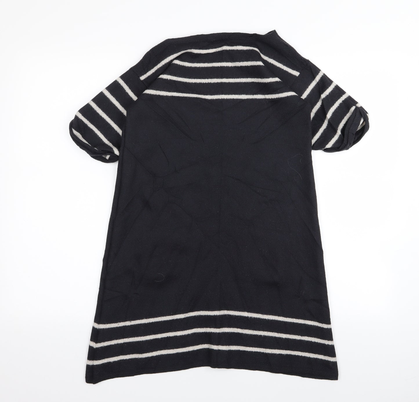 Jigsaw Womens Grey Striped  T-Shirt Dress  Size M