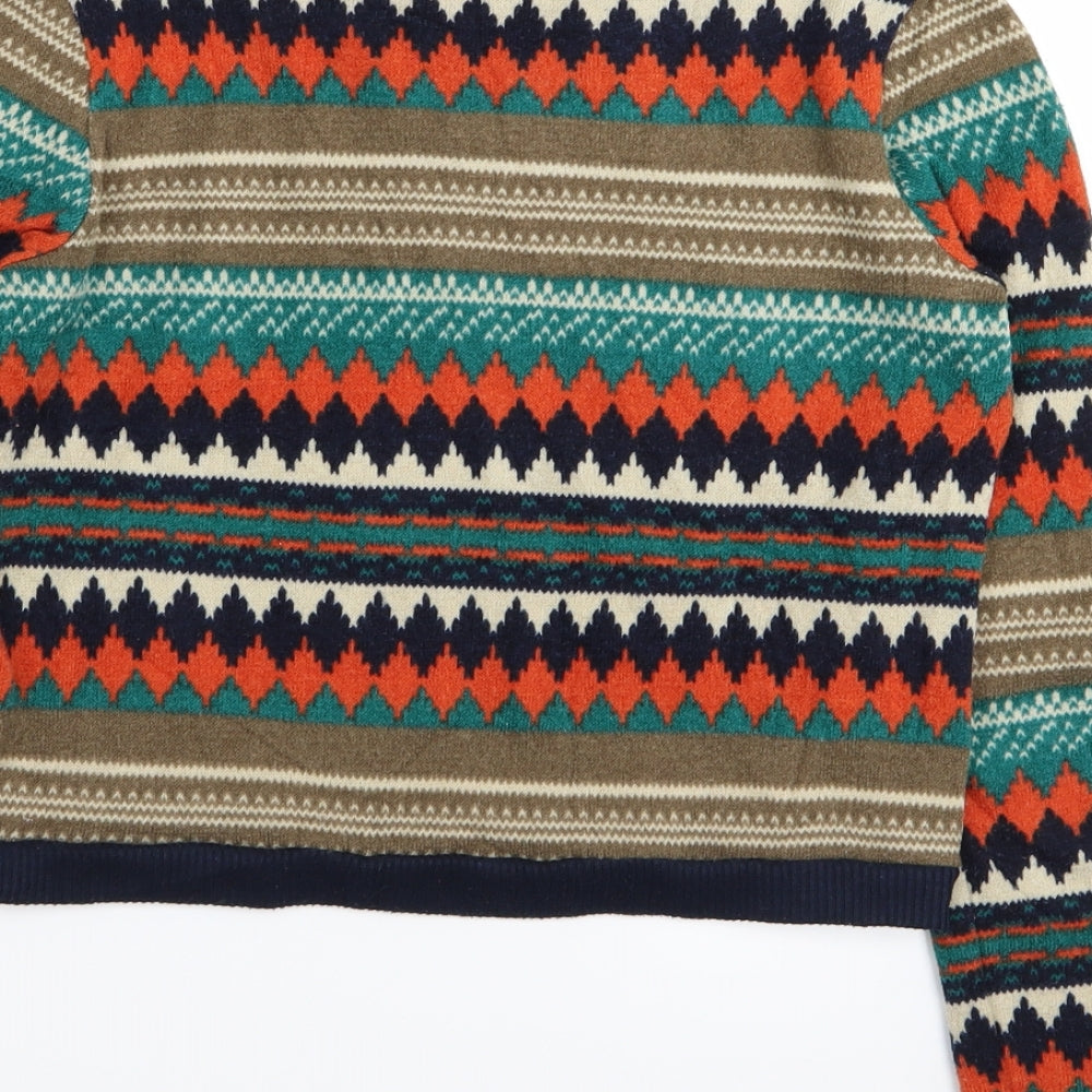 sparkle and fade Womens Multicoloured Geometric  Pullover Jumper Size XS