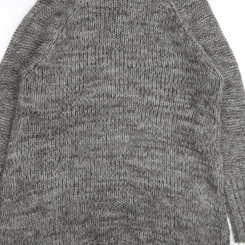 M&Co Womens Grey   Cardigan Jumper Size M