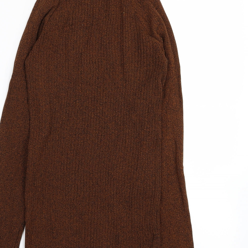 Topshop Womens Brown   Basic T-Shirt Size S