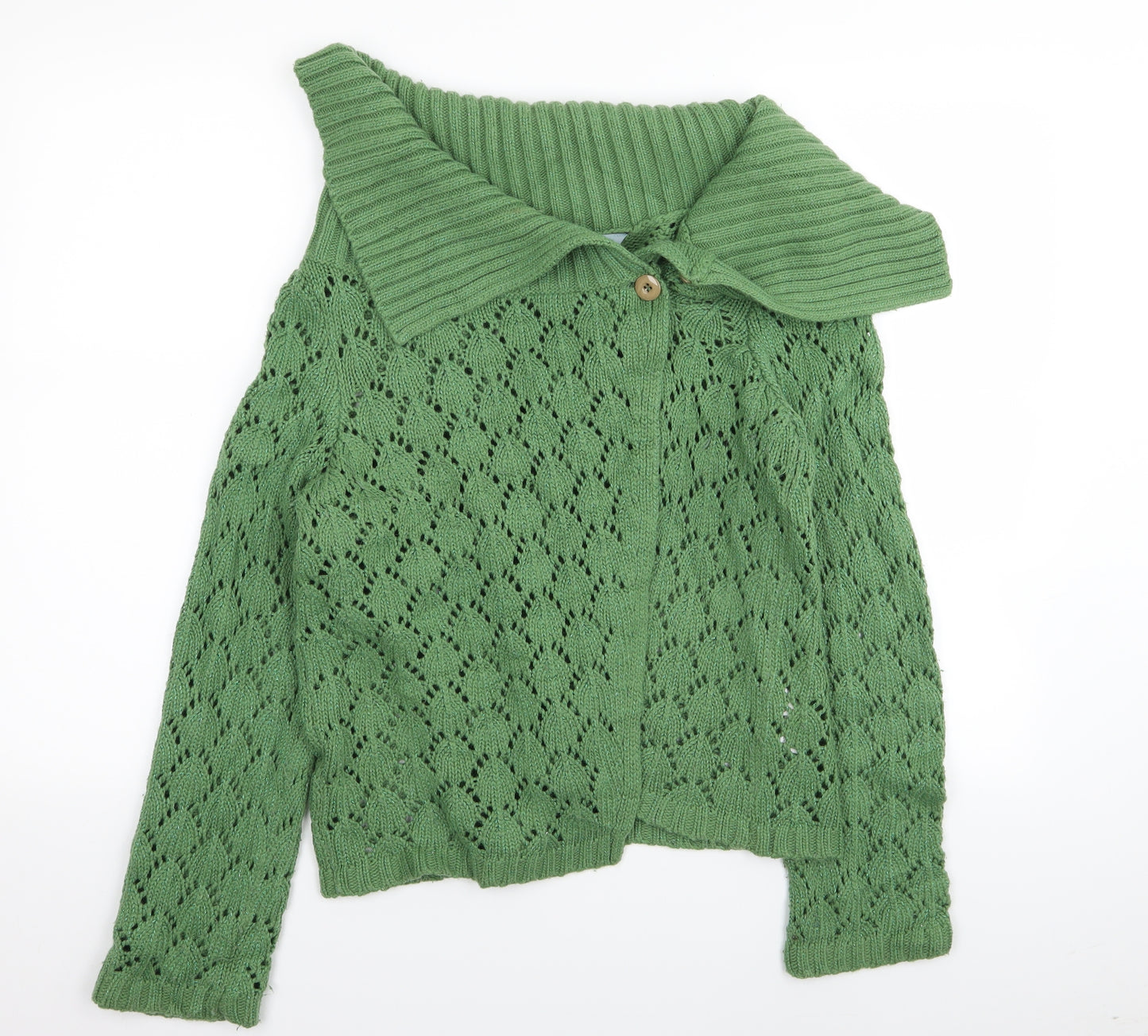 Red Herring Womens Green   Cardigan Jumper Size 16