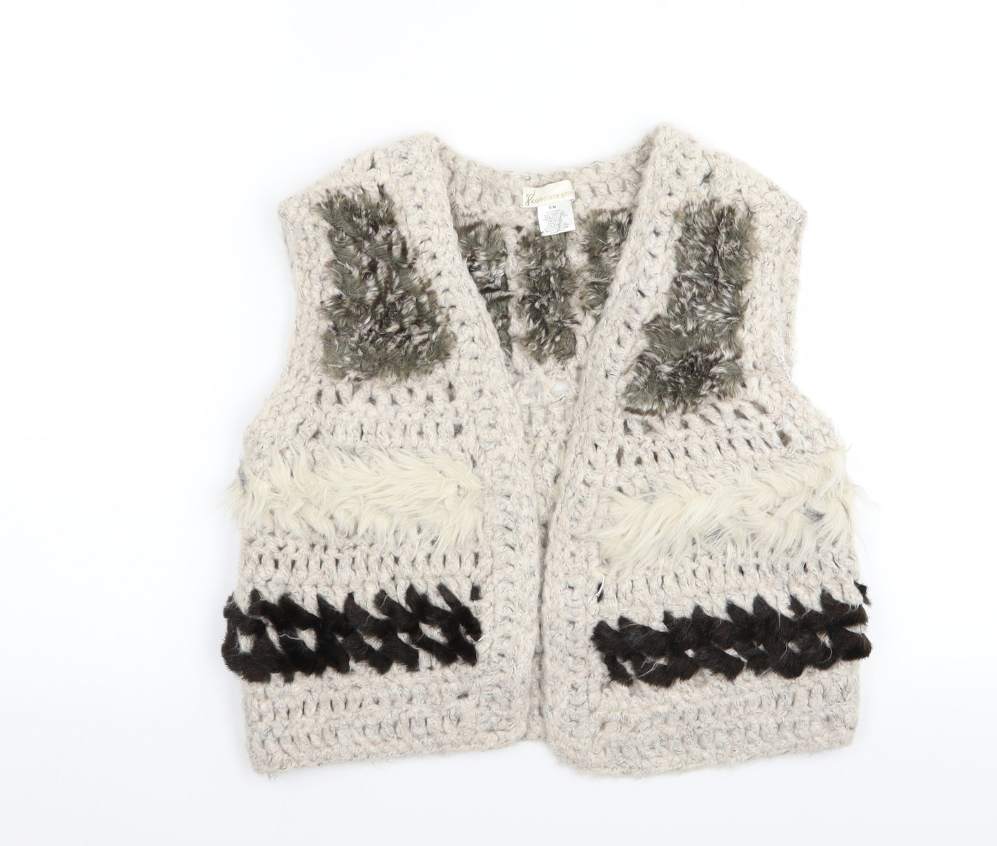 collectioneighteen Womens Multicoloured Geometric  Cardigan Jumper Size S
