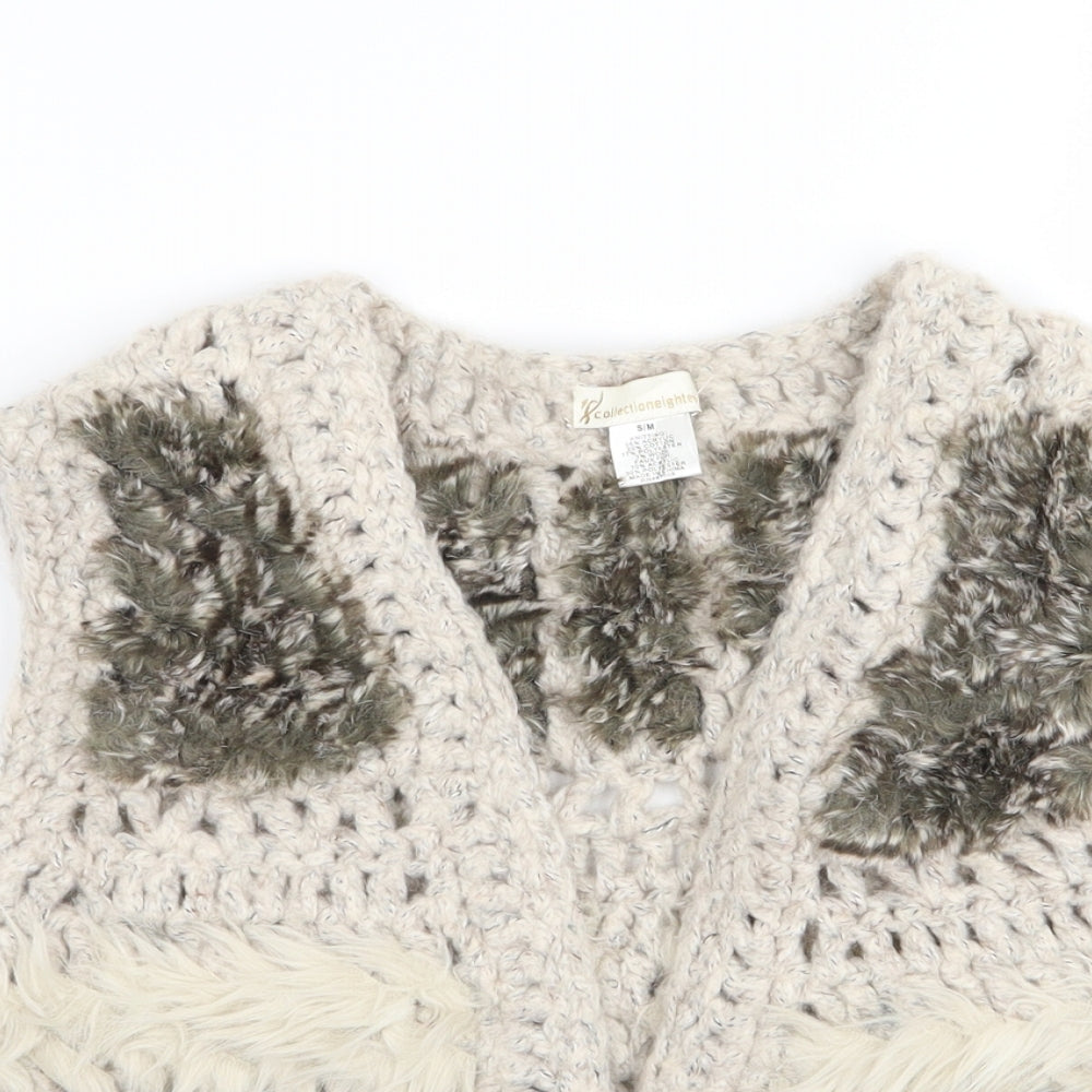 collectioneighteen Womens Multicoloured Geometric  Cardigan Jumper Size S