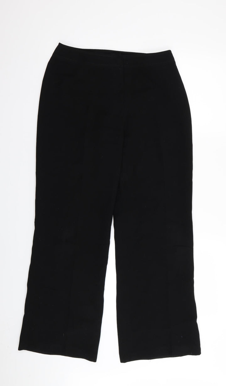 Principles Womens Black Trousers Size 10 L30 in
