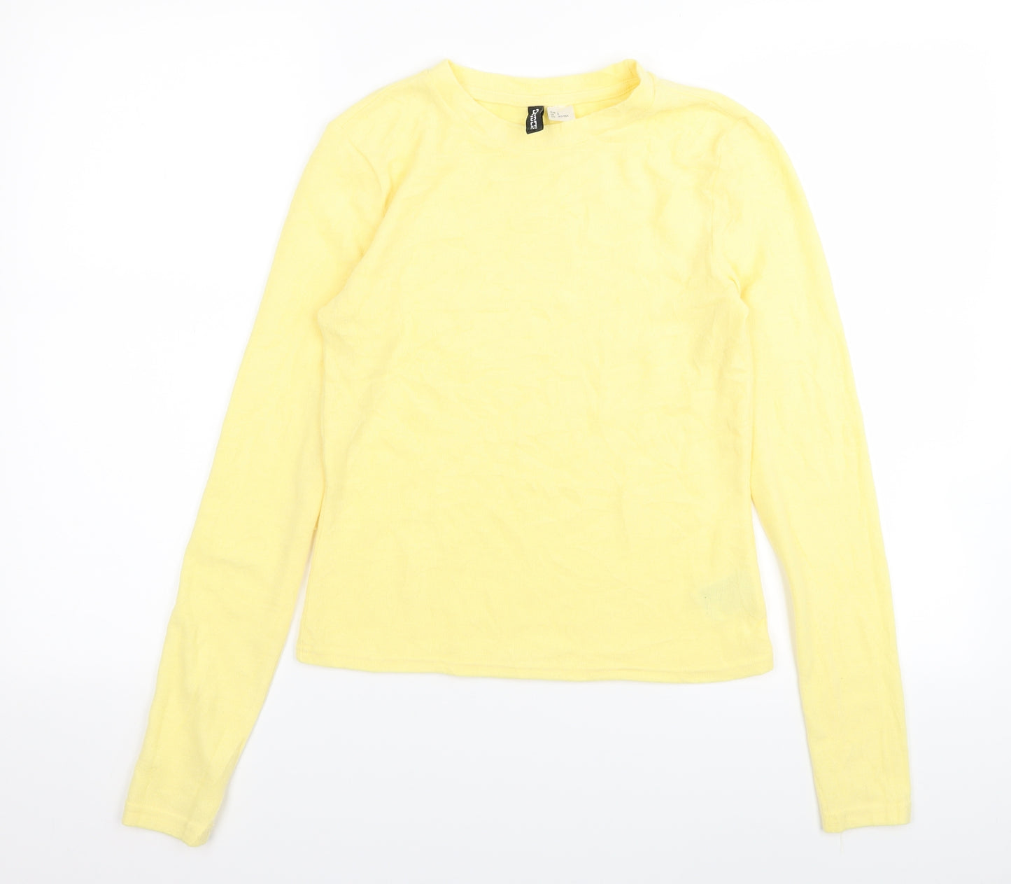 Divided by H&M Womens Yellow   Basic T-Shirt Size S