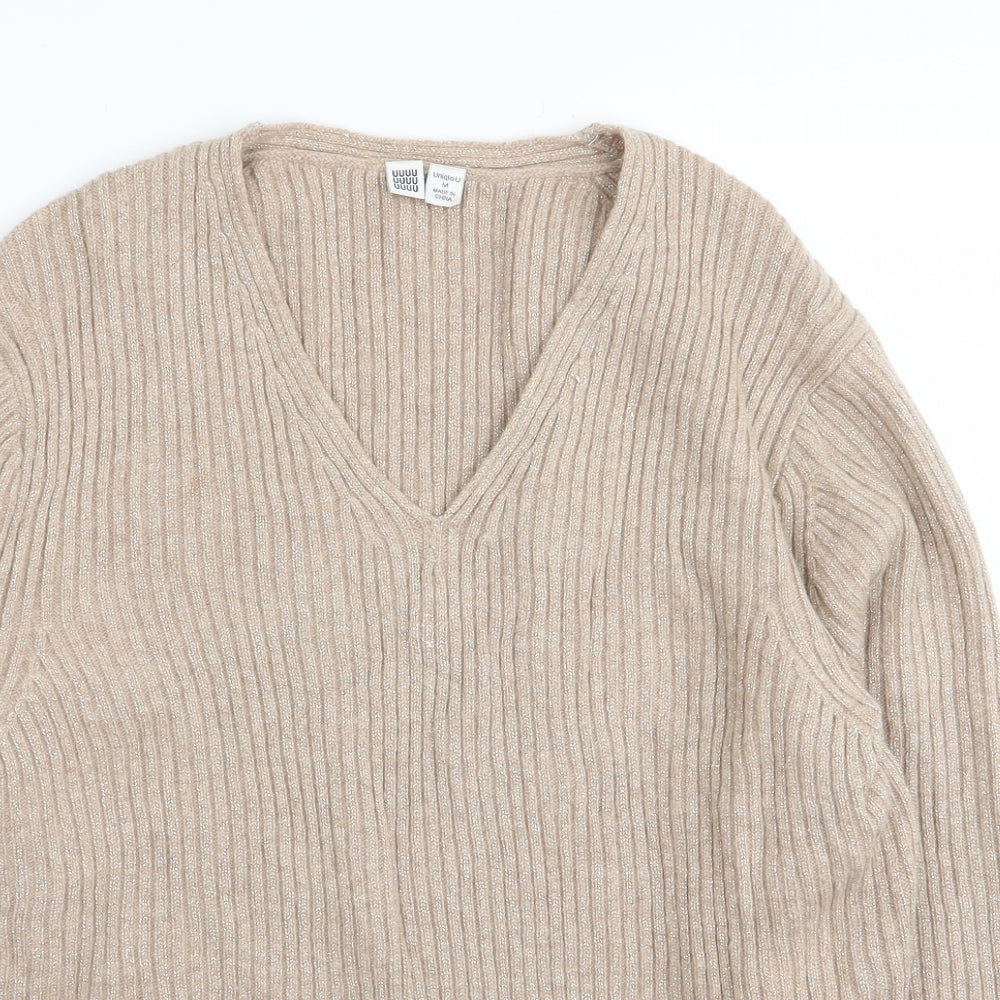 uuu Womens Beige   Pullover Jumper Size M