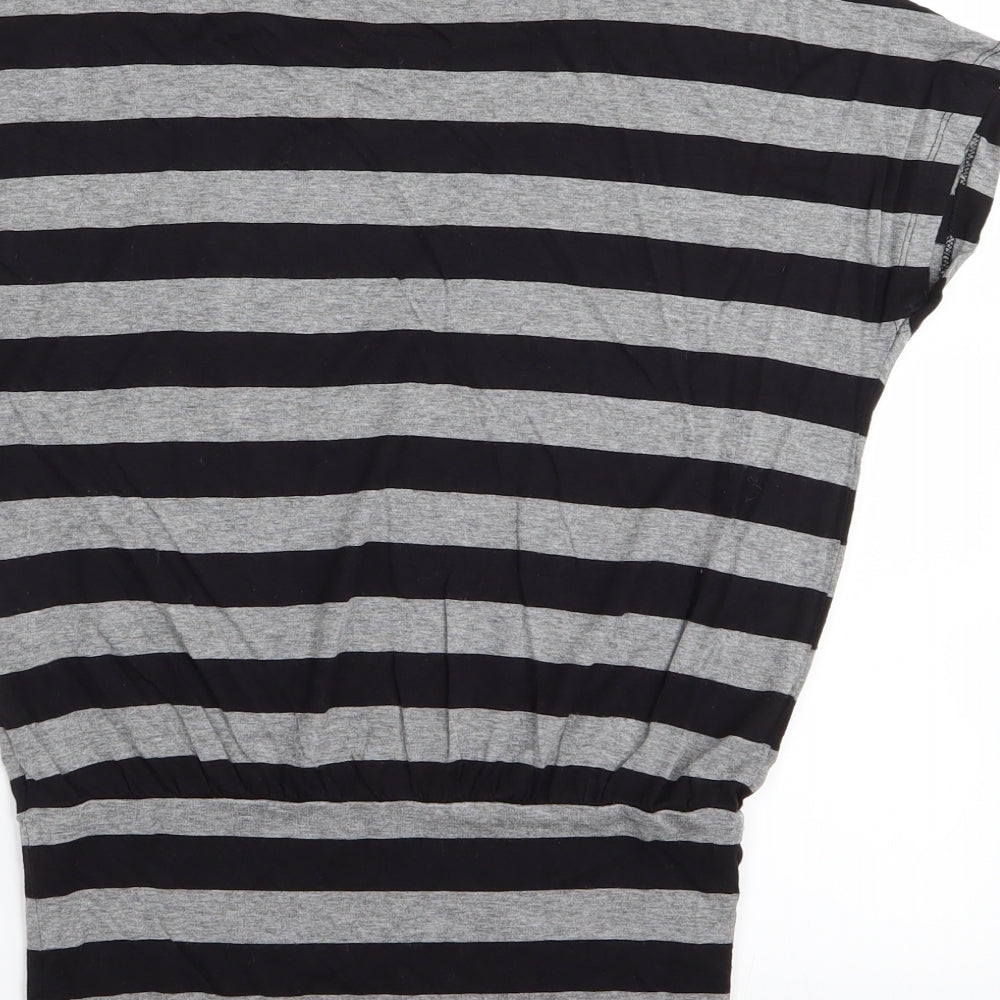 H&M Girls Multicoloured Striped  Basic T-Shirt Size 13-14 Years