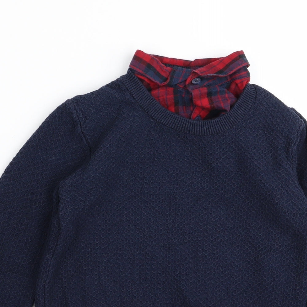 NEXT Boys Blue   Pullover Jumper Size 6 Years  - shirt/jumper