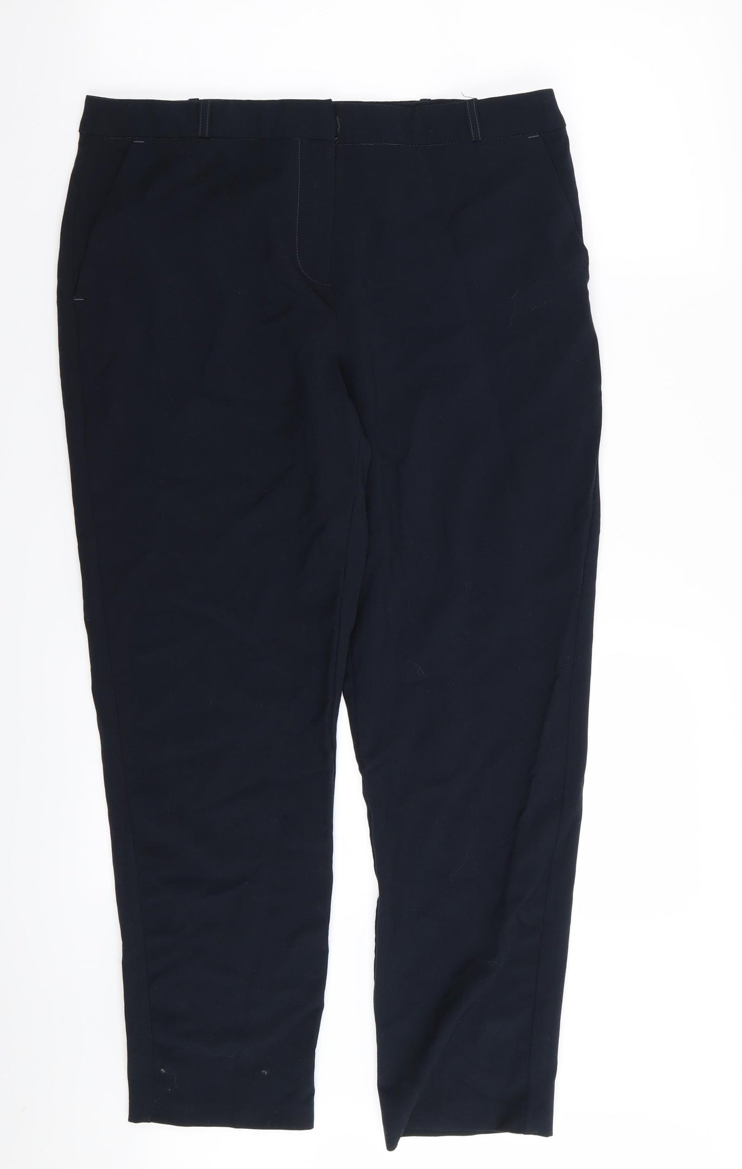 BHS Womens Blue   Trousers  Size 14 L28 in